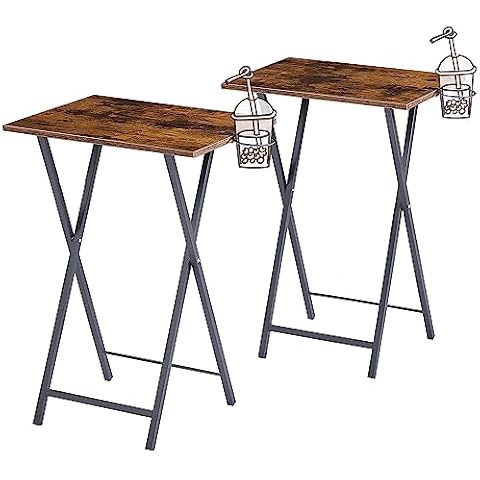 VECELO Folding TV Tray Set of 2 Cover