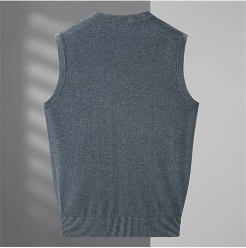 Men's Fahsion Sweater Vest Casual Sleeveless Relax Fit Lightweight V-Neck Knitted Button Cardigan Vest2