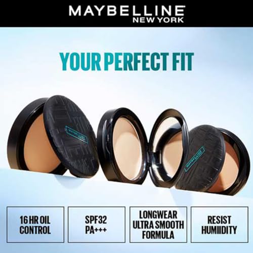 Maybelline New York Fit Me Shade 220 Natural Beige, Matte Compact Powder For Oily Skin, 8G - Powder That Protects Skin From Sun, Absorbs Oil, Sweat And Helps You To Stay Fresh... - Image 3