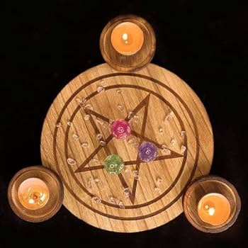 【黒魔術】魔法のキャンドルホルダー(用途色々) Black Magic Candle Holder Antique Battery Operated Set of 3