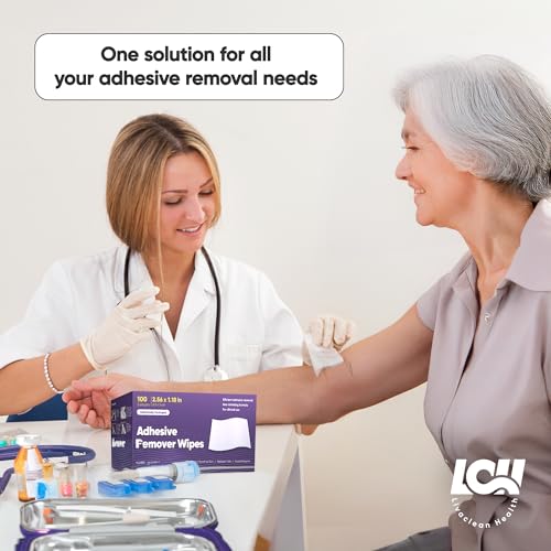 100 CT Adhesive Remover Wipes – Strong & Effective Skin Adhesive Remover – 2 Ply 2.56x1.18in (6.5x3cm) – Medical Adhesive Remover for Bandage, Tape, Dressings, and Ostomy Residue - By Livaclean Health - Thumbnail 6