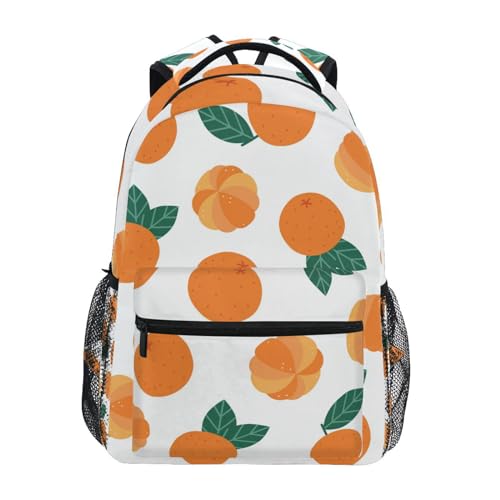 Sac à dos orange pour ordinateur portable SKYSHU grand volume élégant pour l'université
