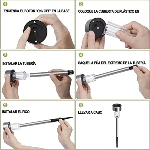 Luminaria LED Luz Solar,10 Luminaria Poste,luz solar para jardim,Energia Solar para Iluminação Exter