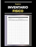  Registro Inventario Fisico: Libro per il conteggio fisico delle giacenze e il controllo dello stock. Formato A4 per la gestione delle scorte di piccole imprese e negozi.