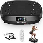 FLYBIRD Vibration Plate Exercise Machine, Adjustable Speed High Intensity Vibration for Muscle Toning Weight Loss Lymphatic Drainage, Full Body Workout Vibration Plate