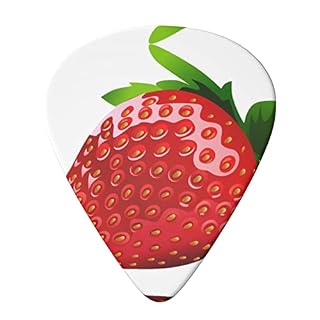 Strawberry Clipart Lot de 6 médiators pour guitare acoustique, guitare électrique, basse, ukulélé – fins, moyens et… - Les Beatles, Paul McCartney, John Lennon, RIngo Starr, George Harrison Strawberry Clipart Lot de 6 médiators pour guitare acoustique, guitare électrique, basse, ukulélé – fins, moyens et… – Image 3