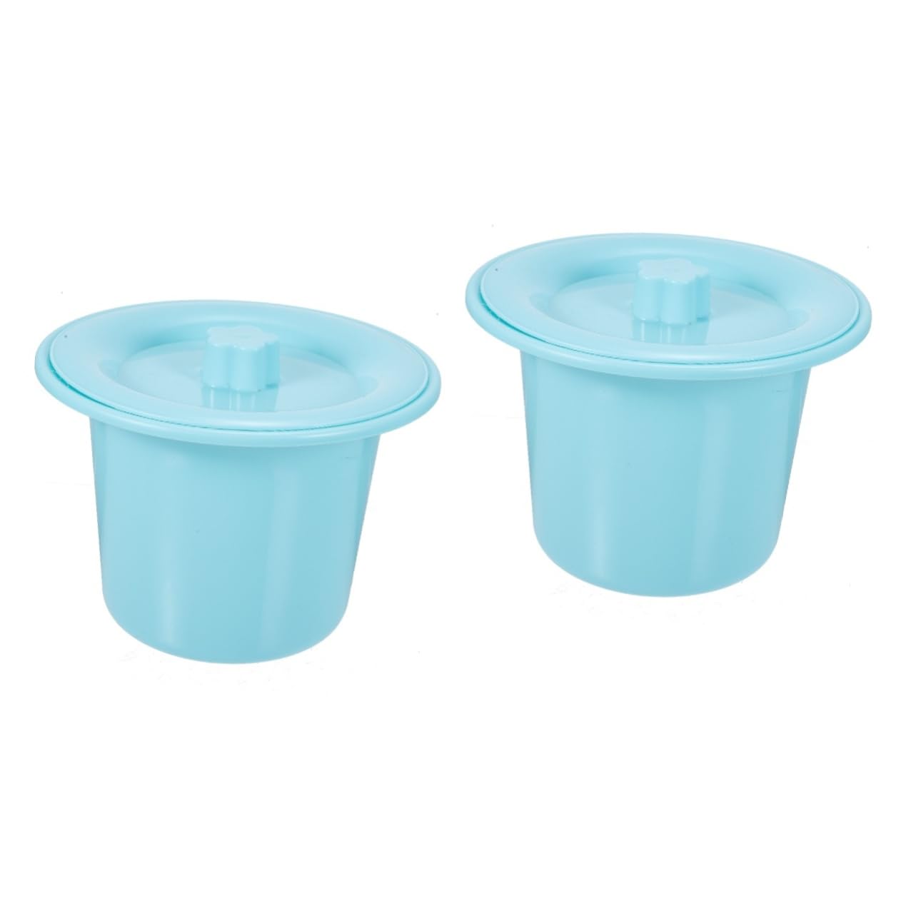 Anneome 2pcs Potty for Adults Portable Urinal Pot Lid Thick Chamber Pot for Kids Elderly Easy Cleaning