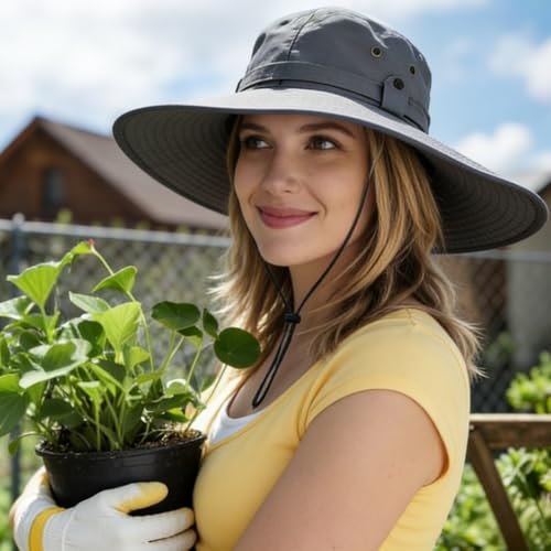 Image of Super Wide Brim Sun Hat for Men /Women-UPF 50+ UV Protection, Large Bucket Hat for Fishing, Hiking, Gardening