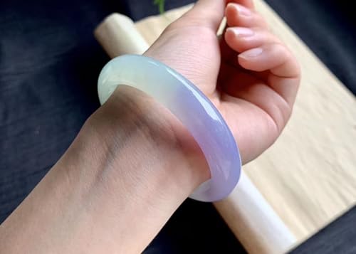 Jadeite Bangle for Women, Purple Jadeite Bracelet Light, Beautiful Gift for Sister on Christmas4