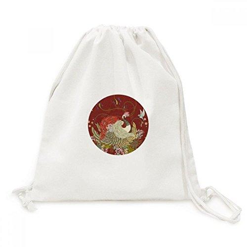 Toile Drawstring Backpack Ukiyo-E le sac anti-encombrement pour sécuriser vos affaires
