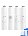 Waterdrop RT-AF2 Filter, Replacement for Waterdrop T3-T Reverse Osmosis Water Filter System (CF*1 + CBM*2 + TRO*1), 1-Year Combo