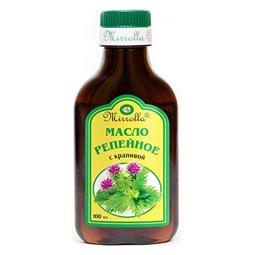 Natural burdock oil with nettle extract, Growth Stimulating, Anti Hair Loss, 100ml. by Mirrolla