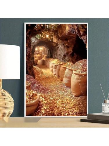 Tableau Golden Wealth en impression sur toile de qualité premium - 4