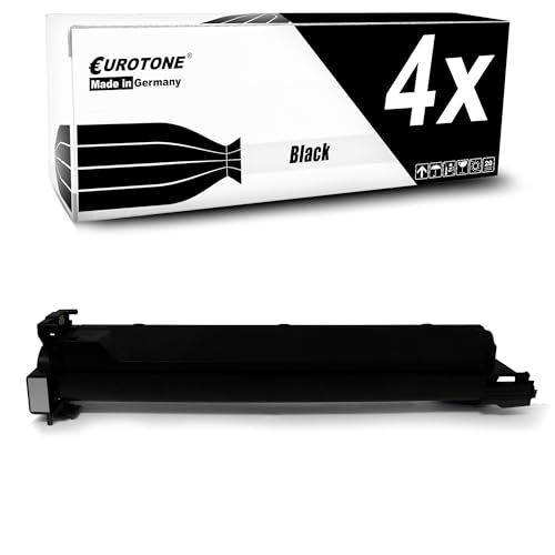 Toner TN214K Bizhub C200 pour impression texte lot de 4 recharges Eurotone