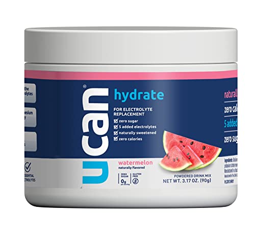 Ucan Hydrate Lemon Lime Jar, Watermelon & Pineapple Jar Bundle - Great For Running, Training, Fitness, Cycling, Crossfit & More | Sugar-Free, Vegan, & Keto Friendly Energy Supplement #TOP2