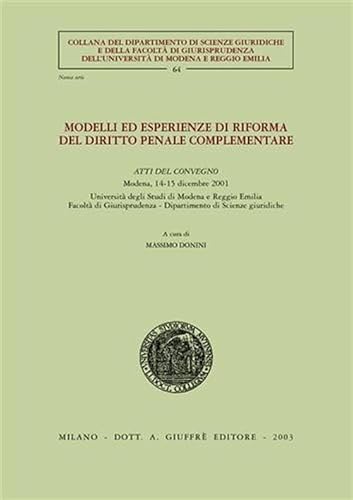 Modelli ed esperienze di riforma del dir