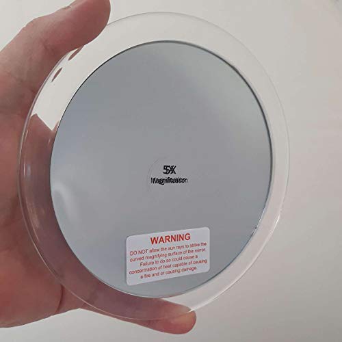 Stick on Suction Travel Mirror 5X Magnification