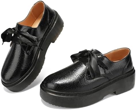 BEAUSEEN Women's Vegan Leather Platform Chunky Loafers Clssic Penny Loafers Slip On Comfort Business Work Office Dress Walking Shoes