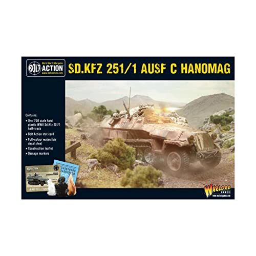 Bolt Action SD.KFZ 251/1 AUSF C Hanomag WWII German Half-Track