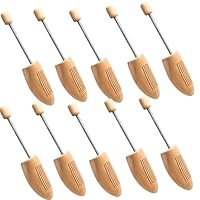 Hollylife 5 Pack Spring Wooden Shoe Tree Shoe Expander Log Shoe Last Stretcher Props Anti-Wrinkle Anti-Deformation Shoe Props Suitable for Leather Shoes Sneakers Canvas Shoes (UK 10-11.5 (EU 43-46))