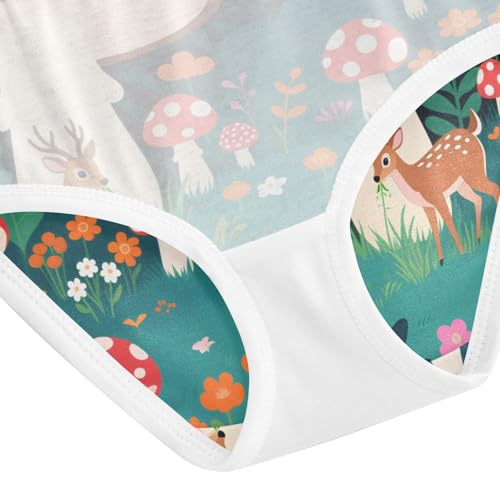 GuoChe Hipster Panties Hipster Triangle Panties Organic Cotton Toddler Underwear for Kid in Sizes 2T,3T, 4T, 5T, 6Y and 8Y 5