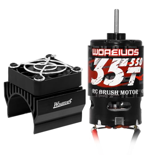 Image of 550 35T Brushed Motor & Heatsink Combo for 1 /10 RC Truck Car