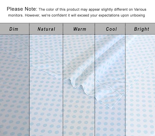 RUVANTI 100% Cotton Organic Percale Sheets Queen Size – Crisp Cooling Bed Sheets for Hot Sleepers, Deep Pocket 15”, Soft Peach Finish, Breathable & Durable Hotel-Style 4 Pcs, Circle Imprint by RUVANTI - Used condition - Image 5