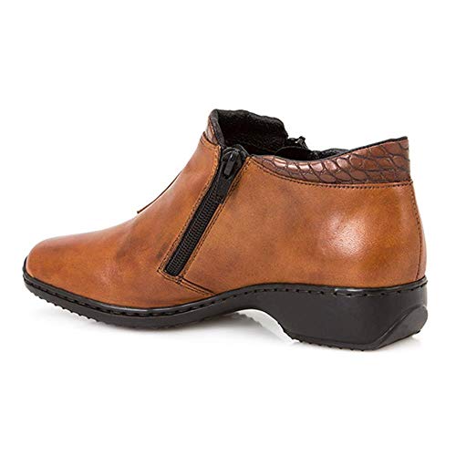 Rieker Damen Kurzstiefel Braun, Stivali a metà