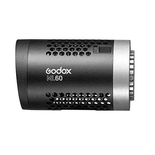 GODOX ML60 Superkompakte LED-Videoleuchte, konstant, tragbar, 60 W, 5600 K, CRI 96 TLCI 97, LED-Studio, Interview-Film… – Bild 8