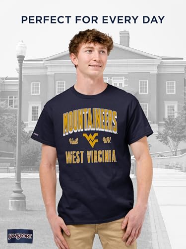 Image of JanSport NCAA Officially Licensed Campus Short Sleeve T Shirt for Men, Soft & Breathable Pre-Shrunk Cotton Crewneck T Shirt