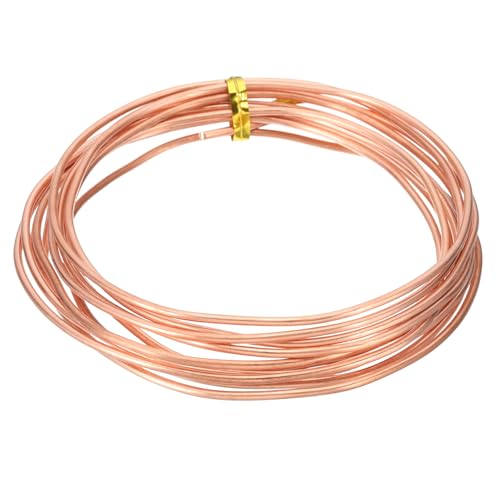 PATIKIL 99.9% Pure Copper Wire for Jewelry Making, 12 Gauge (2mm) Copper Craft Wire 9.8 Feet Beading Jewelry Making Supplies for Crafting Wreath Electroculture Gardening