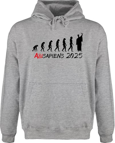 Shirtracer Hoodie Herren Pullover Männer - Abi Abitur & Abschluss - ABIsapiens 2025 - M - Grau meliert - abigeschenk 2023 Pulli schulabschluss abiturgeschenke abschlussprüfung Geschenk