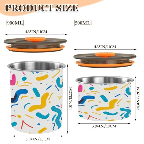 Envase hermético para café acero inoxidable 17oz Qilmy miniatura 3