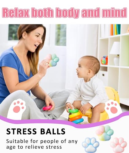 Image of Squishy Toy, Taba Squishy, Squishy Biscuit Squishy Fidget Toys Fufu Taba Stress Ball Squeeze Toys Anxiety Relief for Women /Men Stocking Fillers Birthday Gifts163 (Cat())