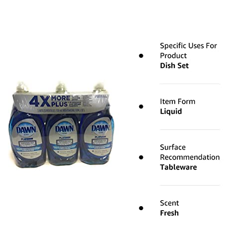 Dawn Dish Soap, Ultra Platinum Advanced Power 4X More (24 Fl. Oz X 3) #TOP2