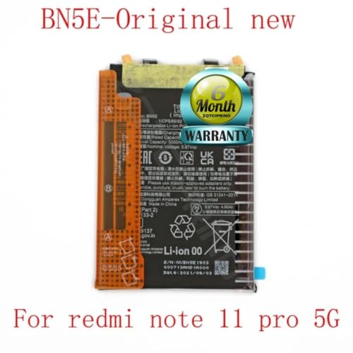 Image of Original BN5E Battery for Redmi Note 11 Pro 5G 21091116I, 2201116SG / Poco X4 Pro 5G MZB0AWFIN Battery with 6 Month Warranty****(CC268)