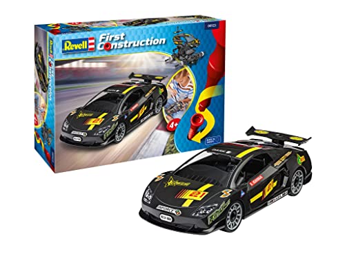Revell 00910 First Construction Rennwagen, schwarz für Kinder ab 4 Jahren