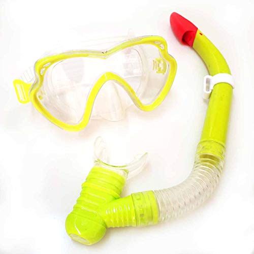 Kit Mergulho Ax Esportes C/ Máscara E Snorkel Amarelo Fa521