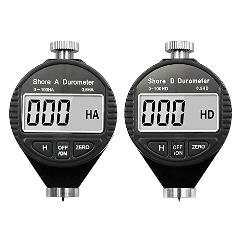 Portable Shore Digital Hardness Meter Durometer Hardness Tester With Large LCD Display For Tire Thermal-Plastic Flooring Hardness Tester Digital For Softened Water Meter Digital Durometer File For A
