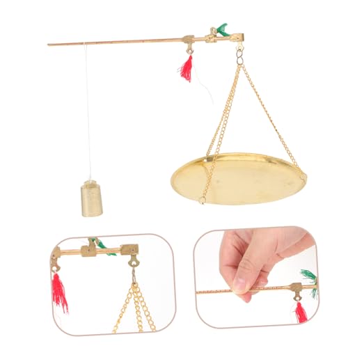 Báscula mini vintage portátil para hierbas y joyas miniatura 4