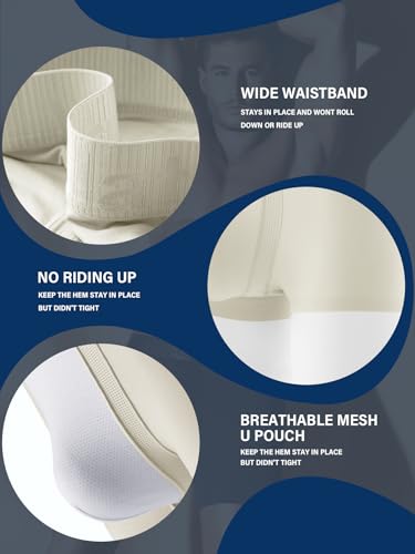 Arjen Kroos Mens Underwear Modal Boxer Briefs Quick Dry Trunks Breathable U-Pouch Underpants for Pack3