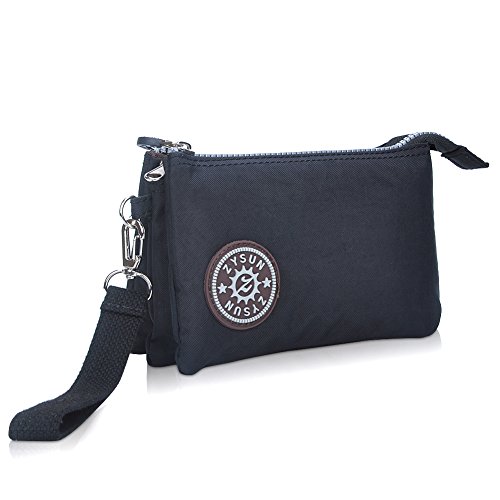 Cosmetic Beauty Bag Set,ZYSUN Shell Handy Makeup Organizer Bag Pouch 3 Pieces (4-Black)