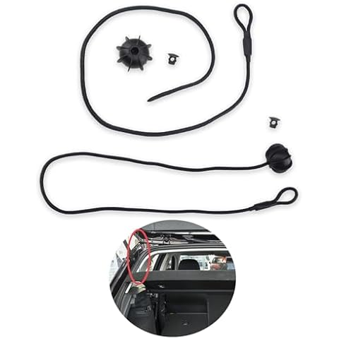 2pcs Car Rear Parcel Shelf Straps Cover