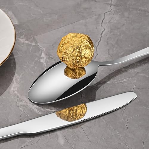 30-teiliges Edelstahl Bestecksets 6 Personen, Besteck Set Spülmaschinenfest – Ansicht 3