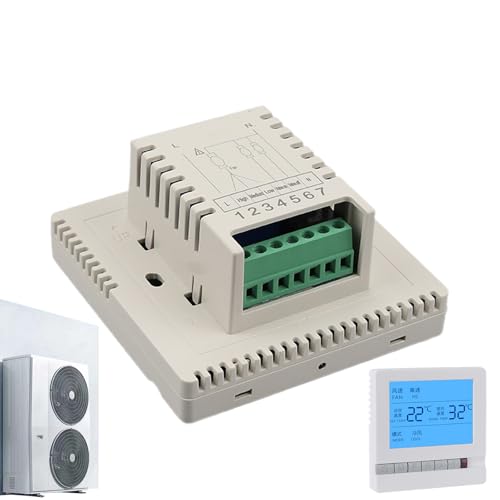 demaxiyad Termostato Doméstico - Controlador De Temperatura para Calefacción por Suelo | Pantalla LCD Precisión Gestión Temperatura Ambiente
