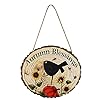 Herfst welkom deur teken thanksgiving welkom teken houten buiten portiek decor opknoping herfst muur deur hangers…
