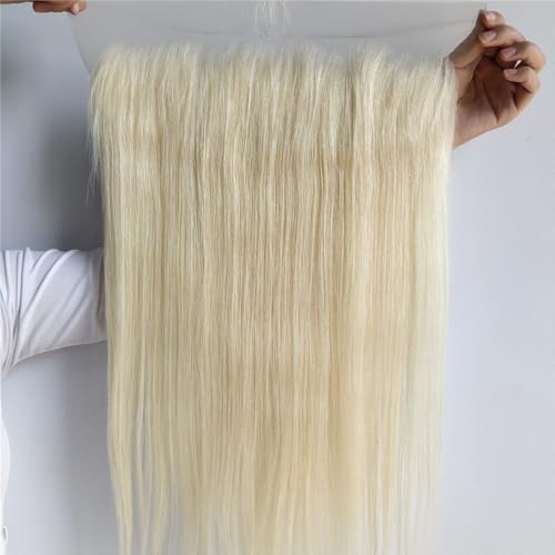 613 Blonde Frontal Human Hair 13x4 Straight Transparent HD Lace Pre Plucked Natural Hairline with Baby Hair Ear to Ear 613 Frontal Only for Women 14 Inch