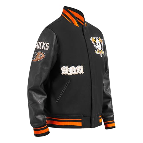 Image of Pro Standard Mens NHL Old English Varsity Jacket