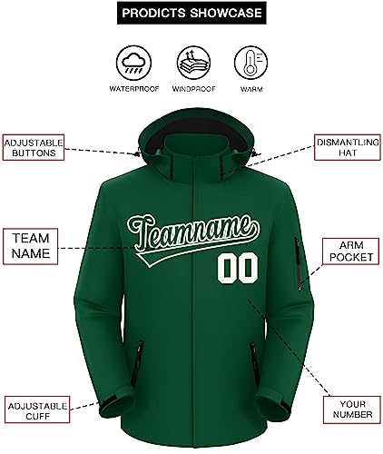 KXK Custom Outdoor Waterproof Jacket Hooded Stitched Personalized Name Number Windbreaker Rain Shell Coat for Men Women2