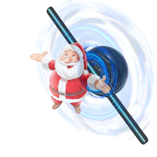 3DHologram Fan,Picture Fan Spinner with Bluetooth +Remote ,Hologram Projector HD LED with 700 Video...